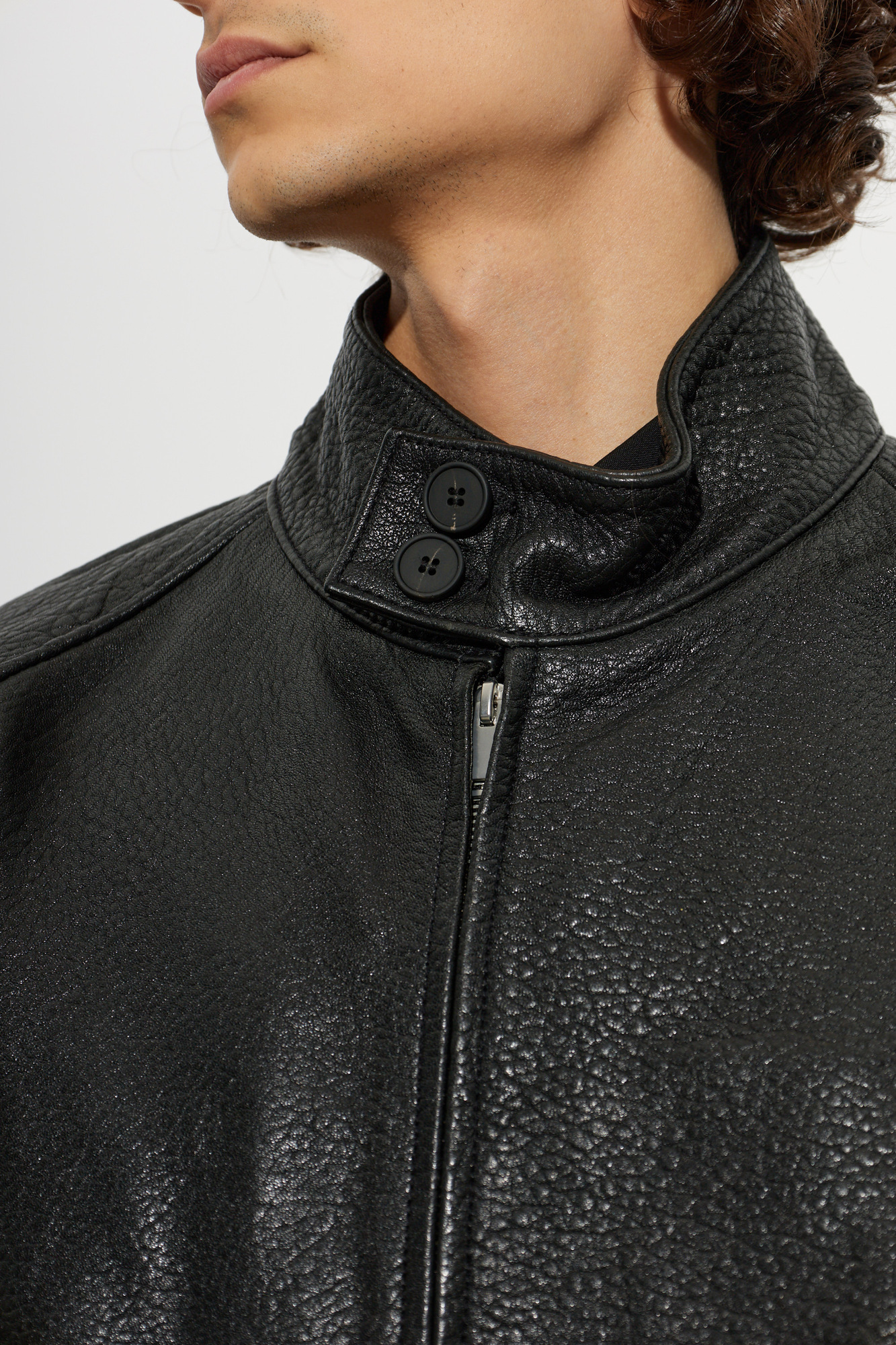 Studio Nicholson Leather Jacket 'Over' | Men's | Vitkac